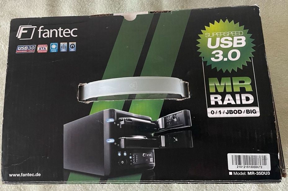 HDD externí box pro 2x 3,5´ SATA přes USB 3,0 - 5