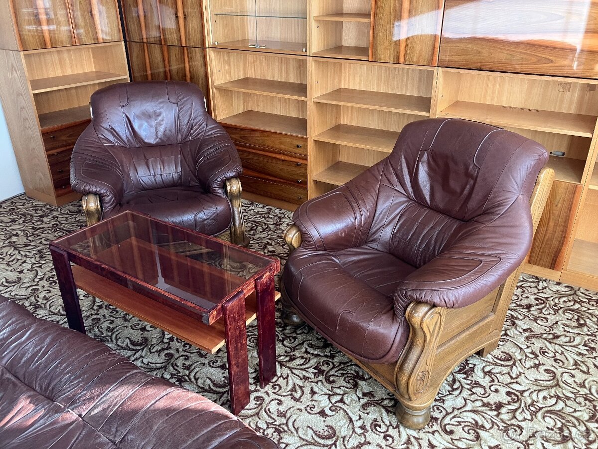 Kožená sedací souprava 3+1+1 - 5