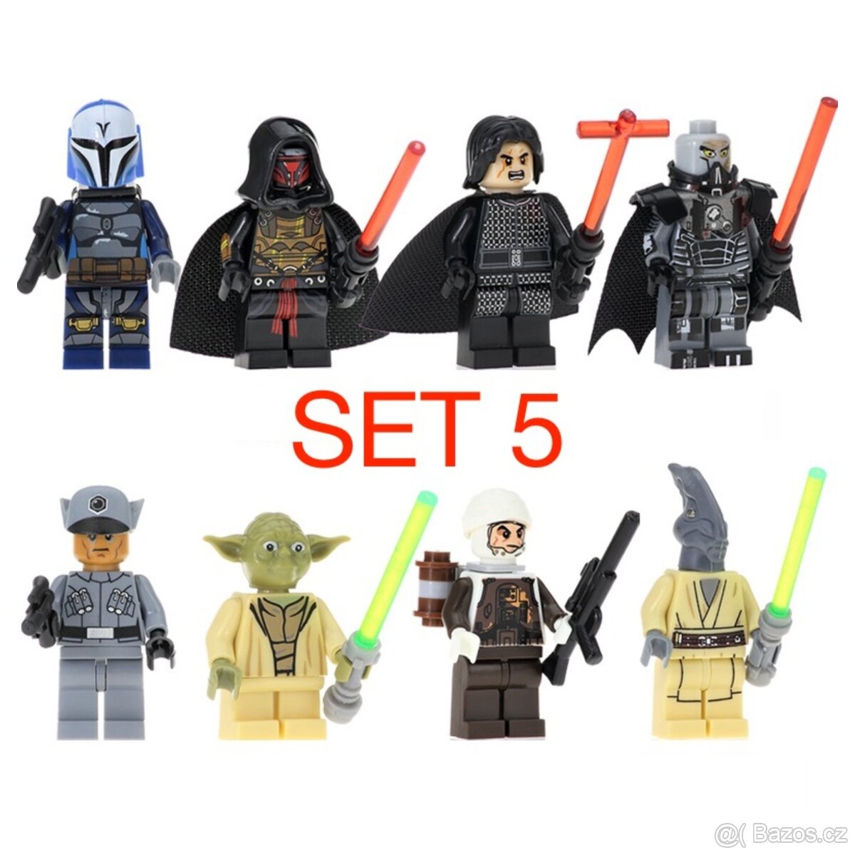 Rôzne figúrky Star Wars 3 (8ks) typ lego - nové - 5