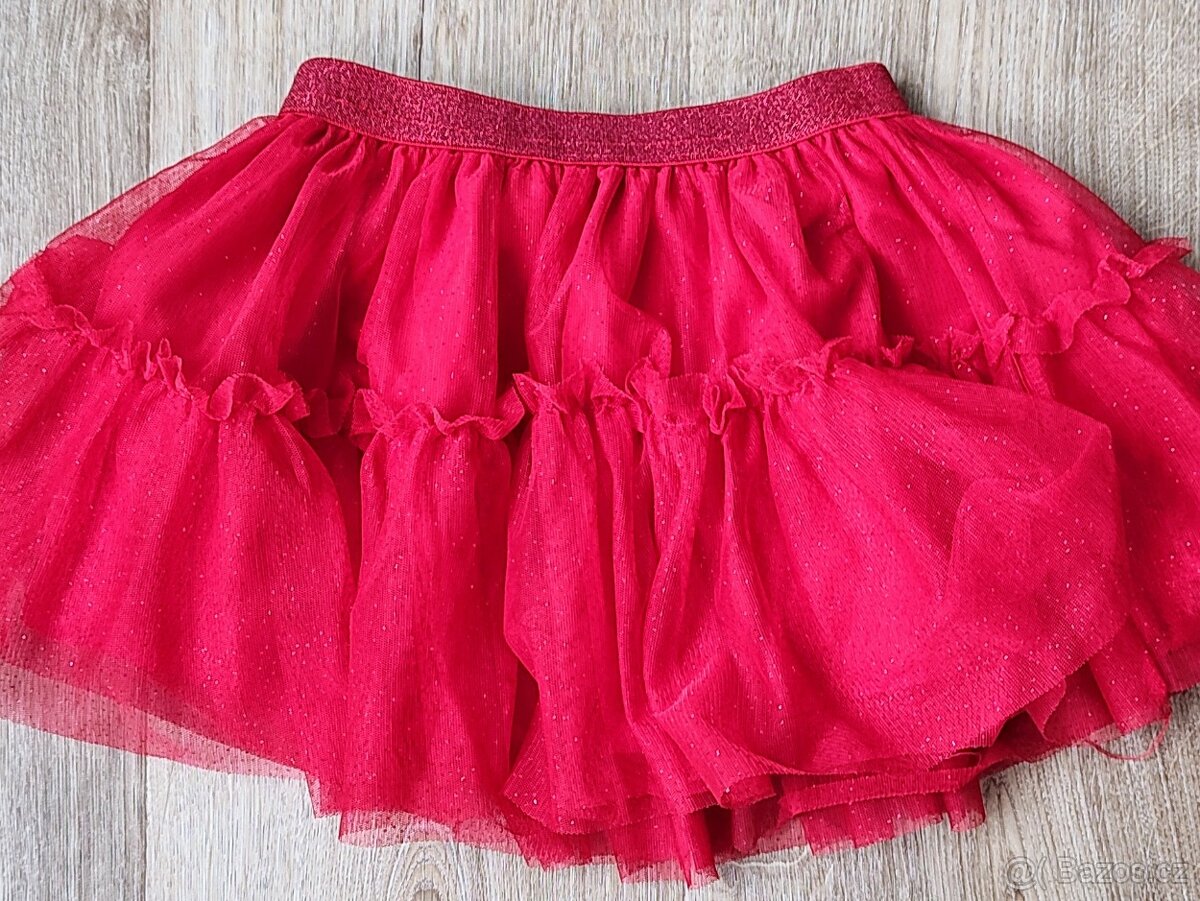 Prodám šaty a sukýnku vel. 98-104 - 5