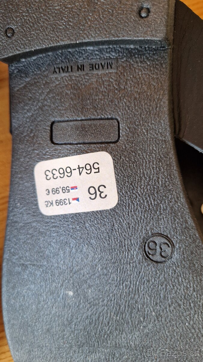 N.O.V.É. kožené žabky Baťa vel.: 36 - 5