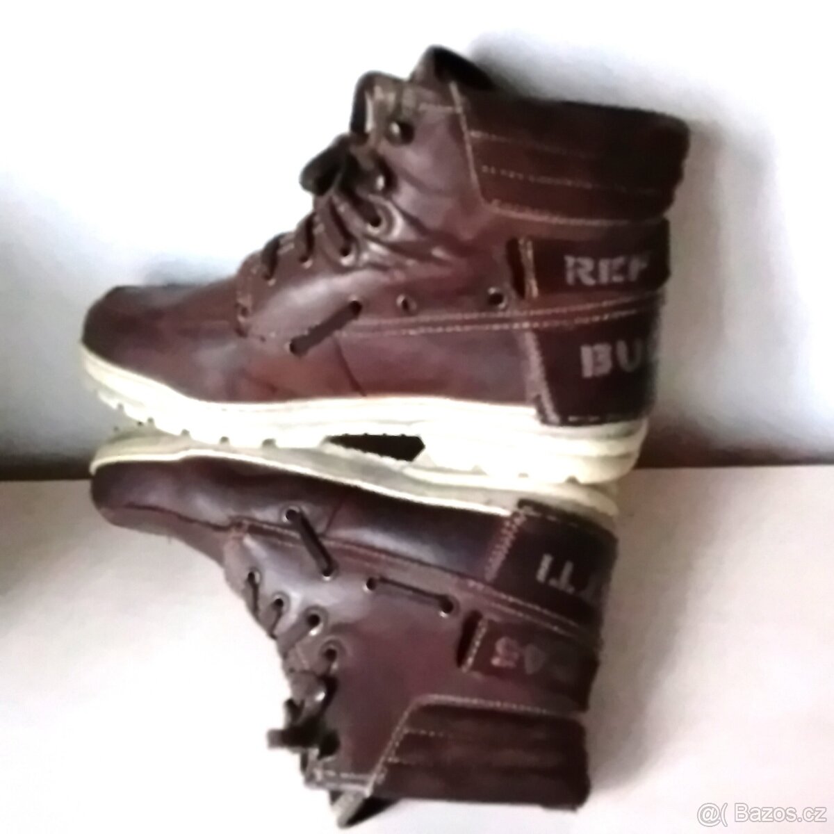 pánské zimní kožené boty vel. 40 zn. Bugatti - 5