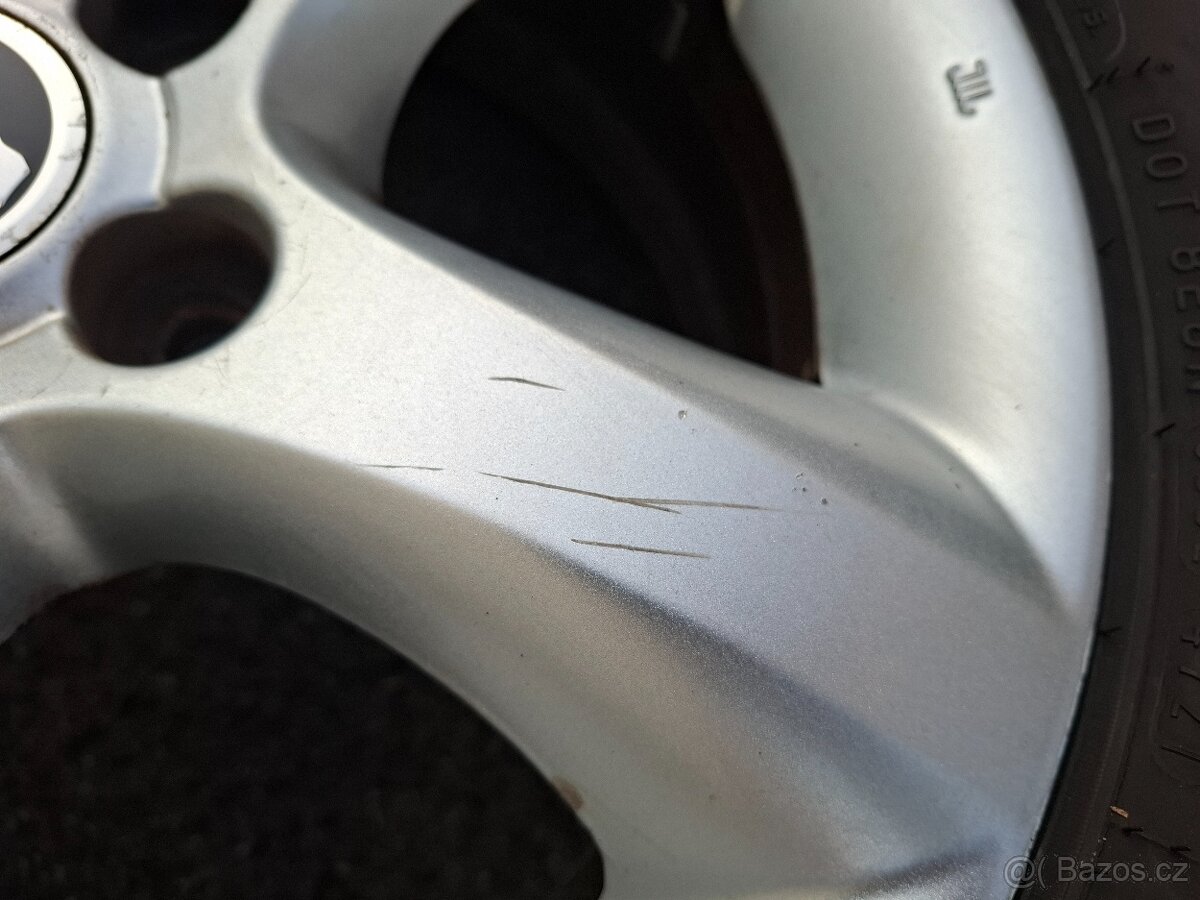Alu kola 15" Skoda Antares 5x100 letni pneu 195/55R15 - 5