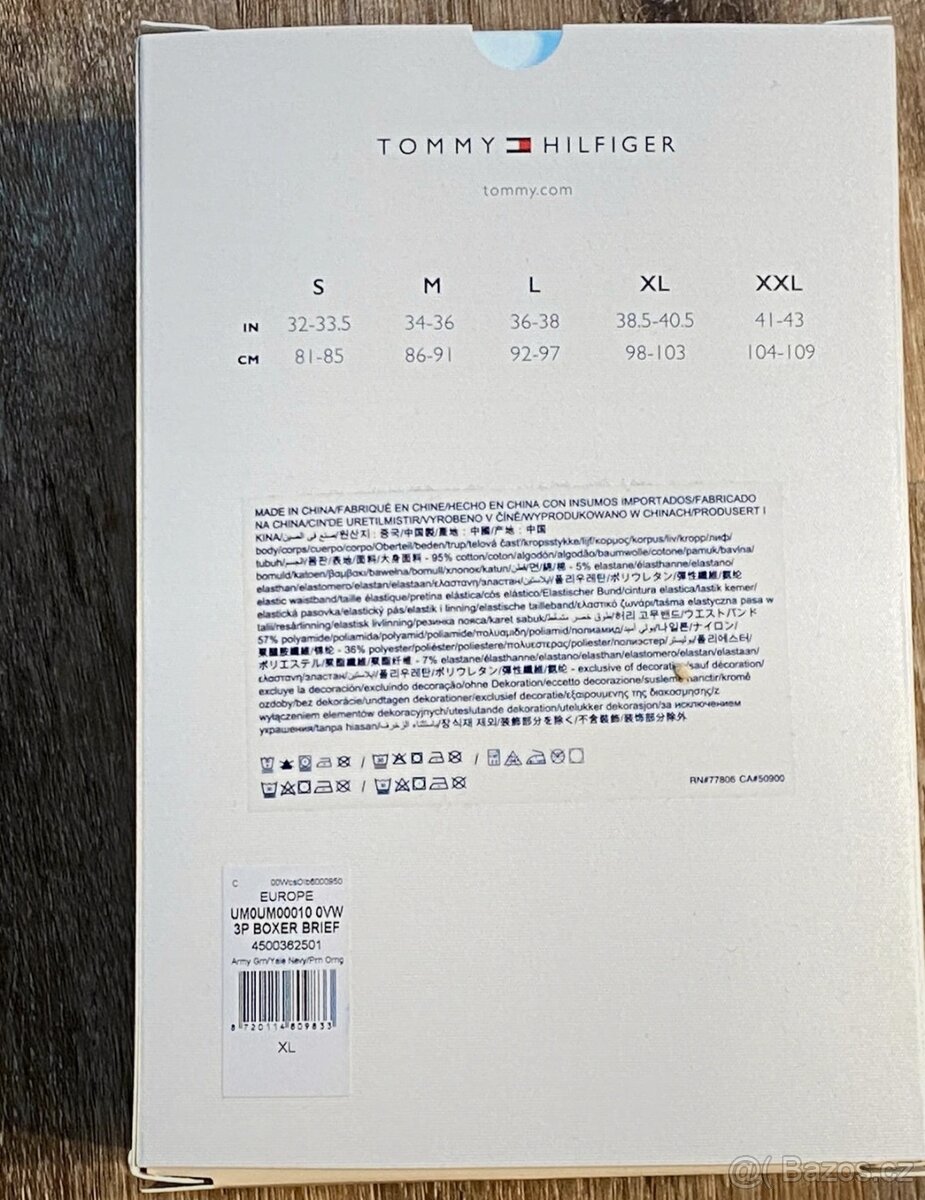 TOMMY HILFIGER 3x pánské boxerky vel.XL - 5