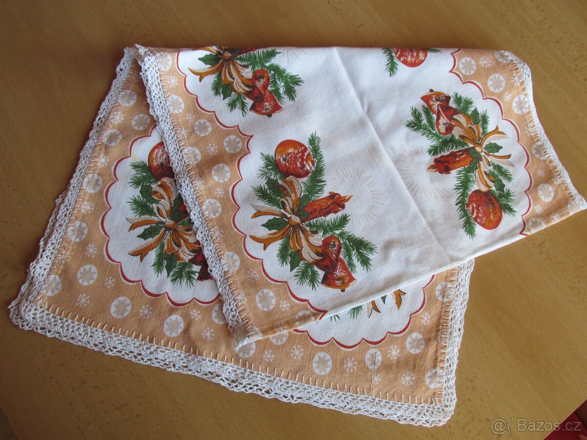 HISTORICKÉ VÁNOČNÍ UBRUSY a PROSTÍRÁNÍ - 5