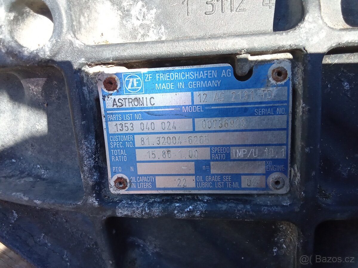 Man tgx 18.440 převodovka - 5