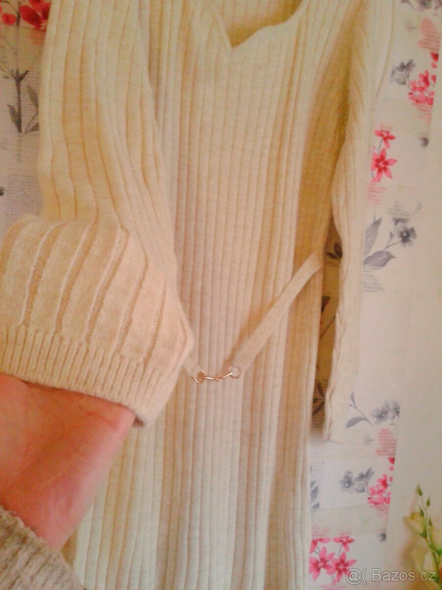 Elegantní pletené šaty 44/46 - 5
