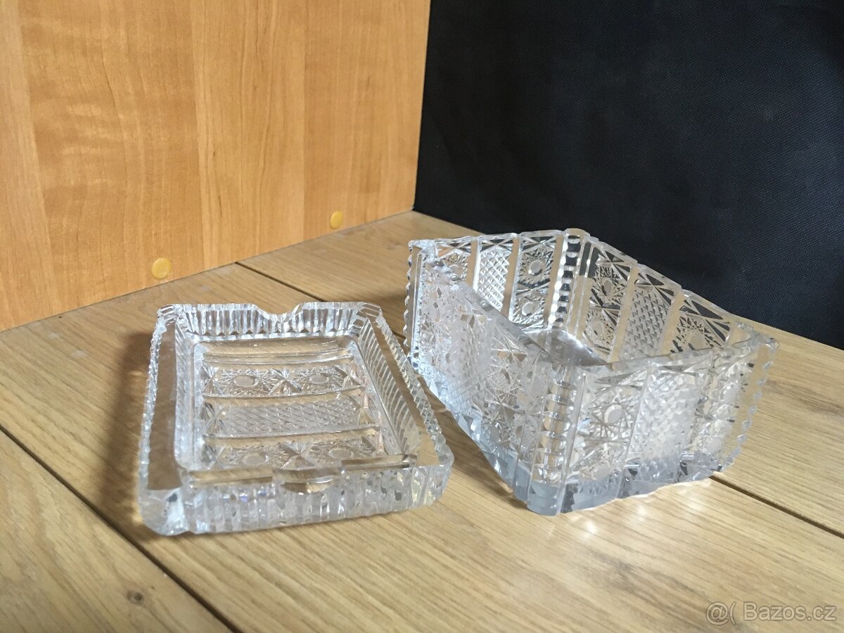 Broušená dóza s víčkem - 5