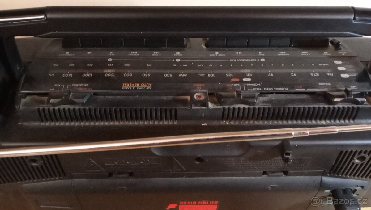 Radiomagnetofon Philips AW 7392. FM radio hraje dobře, ladí - 5