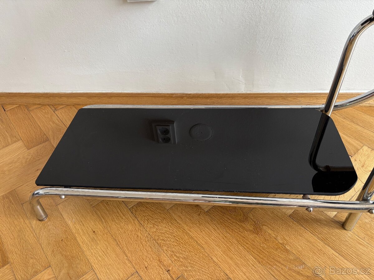 Kvetinovy stolek chrom, funkcionalismus - 5