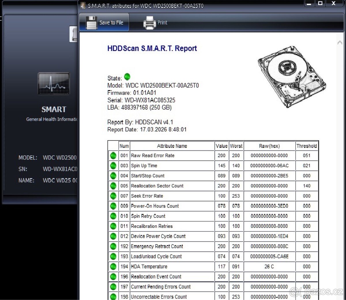 Pevnéhý disku HDD 250GB - 5