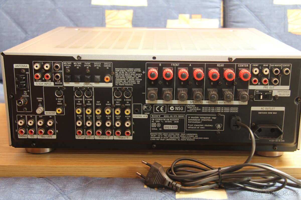 Sony STR-DB840 5.1 x 100 AV Receiver, návod, DO - 5