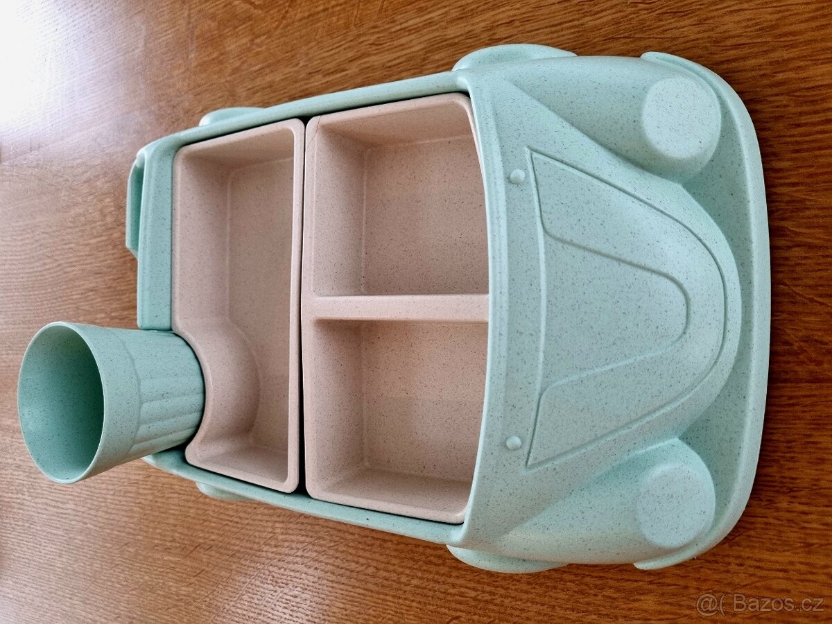 Dětské nádobí AUTO - miska s 3 částmi plus hrnek - 5