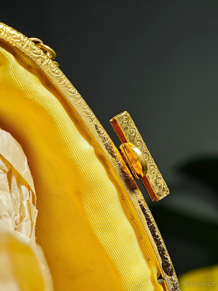 Vintage korálková kabelka+ původní krabice ŽFS - 5