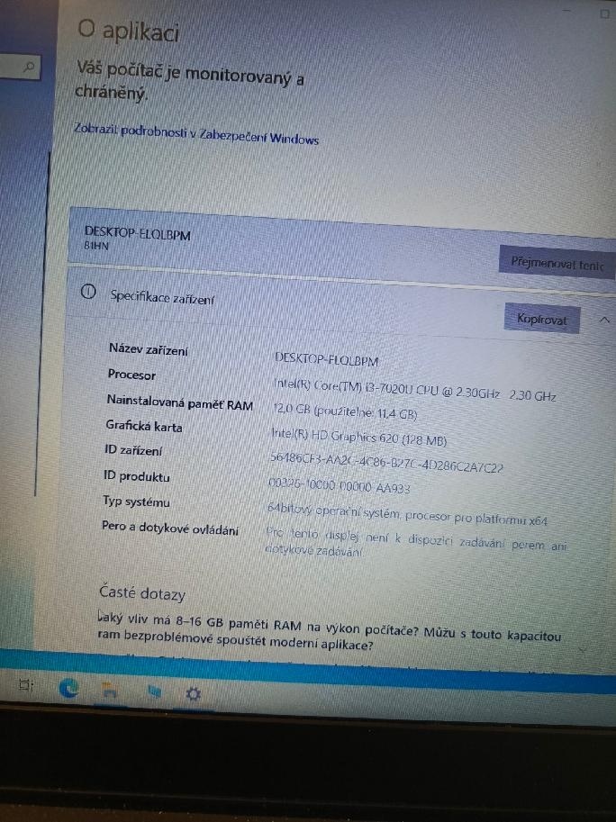 Notebook Lenovo V13-15IKB,15,6 "displej (FHD),INTEL CORE i3 - 5