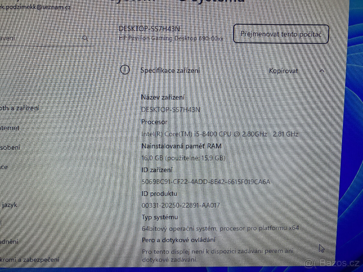 HP Pavilion Gaming 690 - i5 (8.gen), 16gb ram, SSD - 5