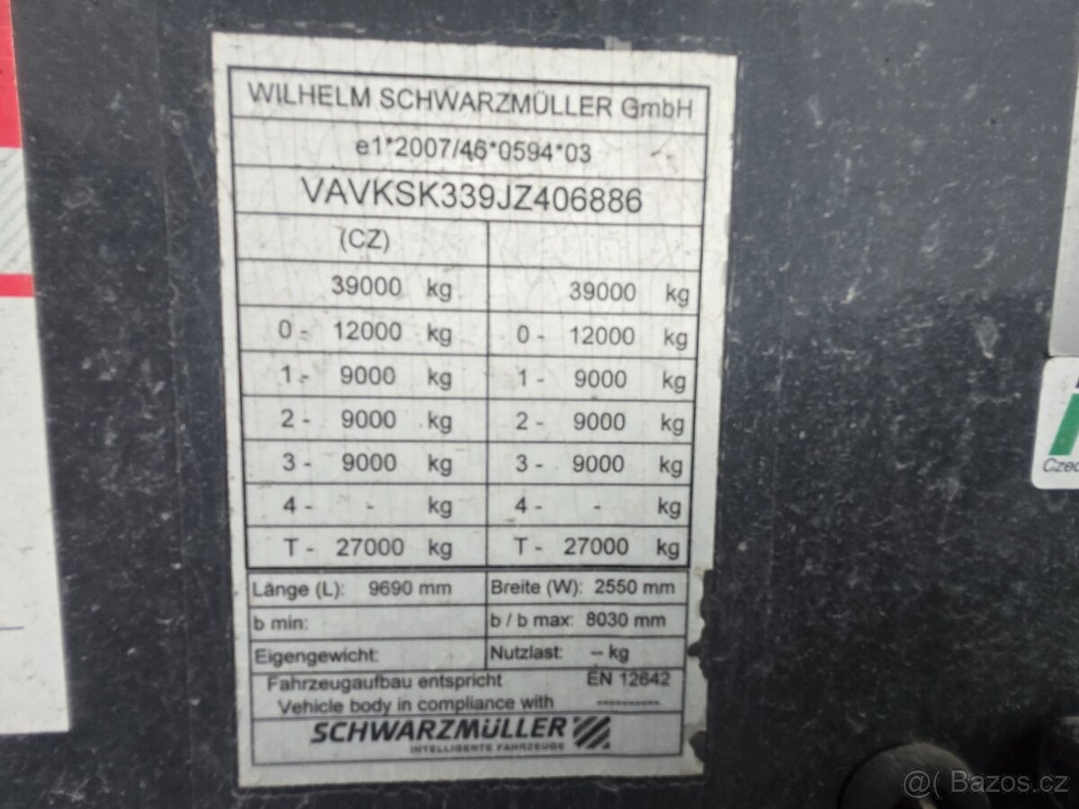 SCHWARZMÜLLER 29 m3/HARDOX - 5