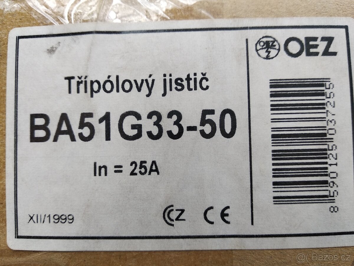 Jistič ,deon OEZ BA51-33-50 a BA51G33-50 - 5