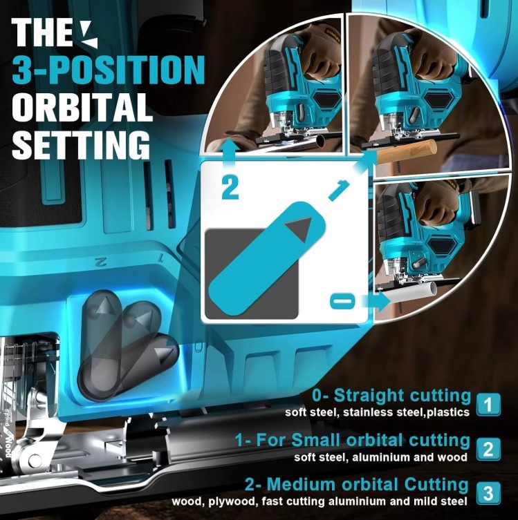 Přímočará aku pila 18V - skladem - 5