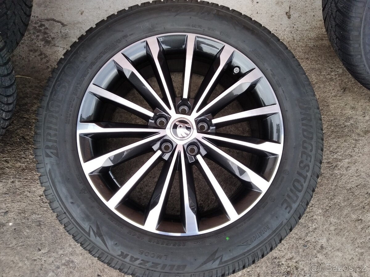 Prodám zimní sadu alu kol 18" na Škoda Kodiaq - 5