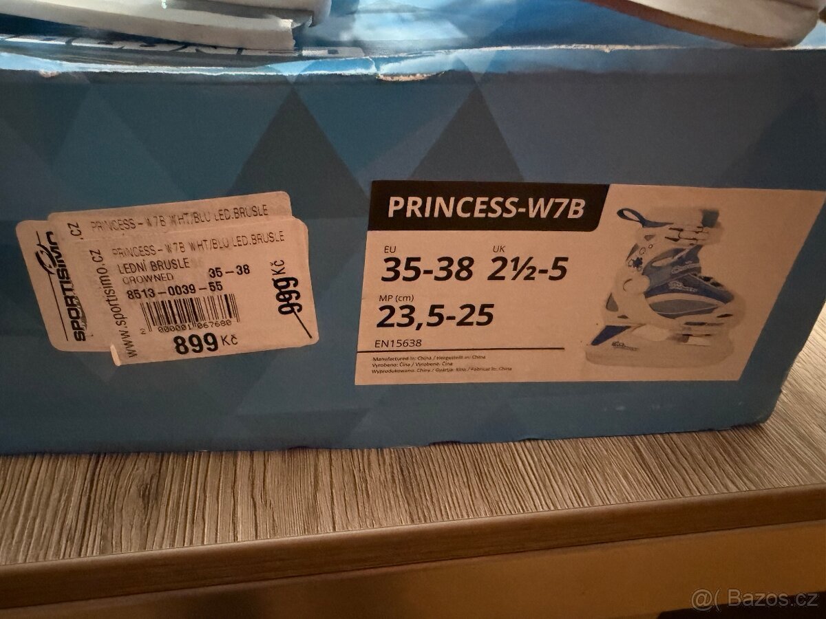 Dětské lední brusle Princess vel. 35-38 - 5