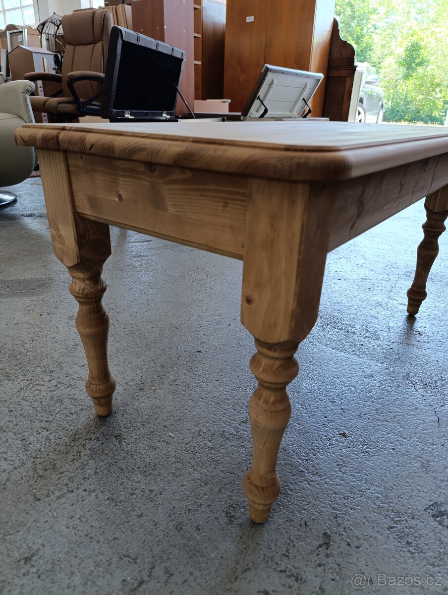 Nový borovicový masivní stůl. - 5