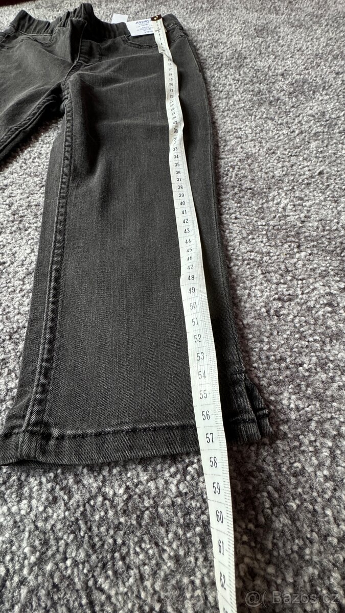 H&M džínové kraťasy černé 134 - 5