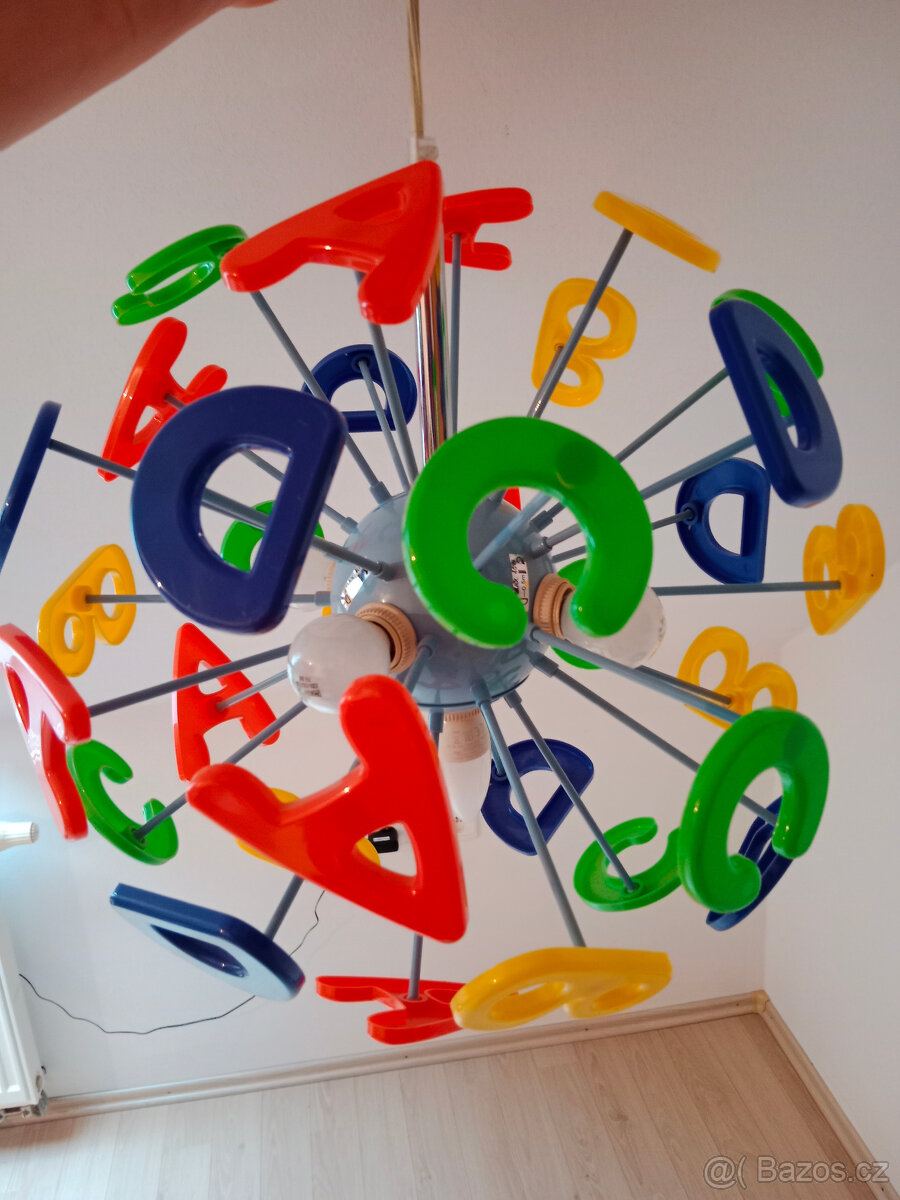 Lustr s písmeny do dětského pokoje průměr stínidla 44 cm - 5