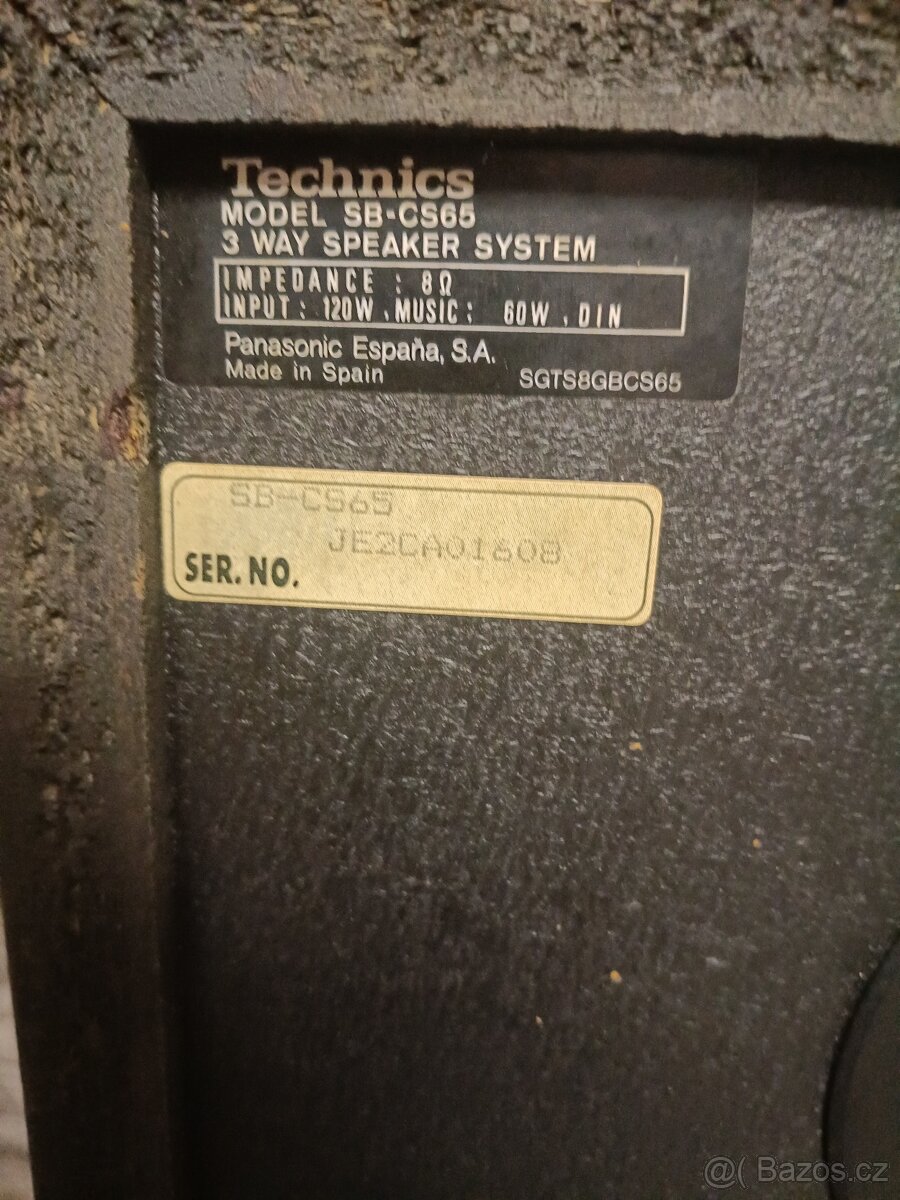 Technics SB-CS65 Reproduktory regálové - 5