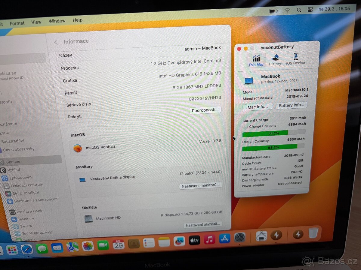 MacBook 12" 1.2Ghz, 256 GB SSD | Krásný stav - 5