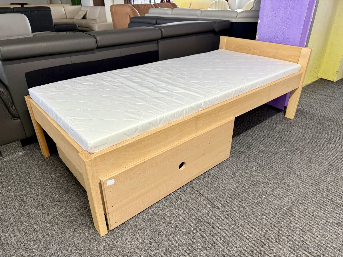 Postel - zvýšená - masiv buk - 5