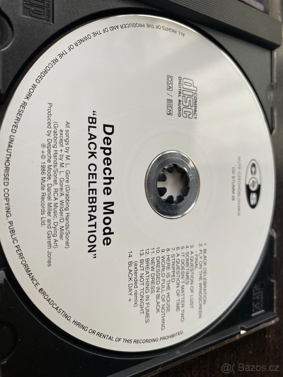 DEPECHE MODE: BLACK CELEBRATION, 1986, 1. ČESKOSLOVENSKÉ VYD - 5