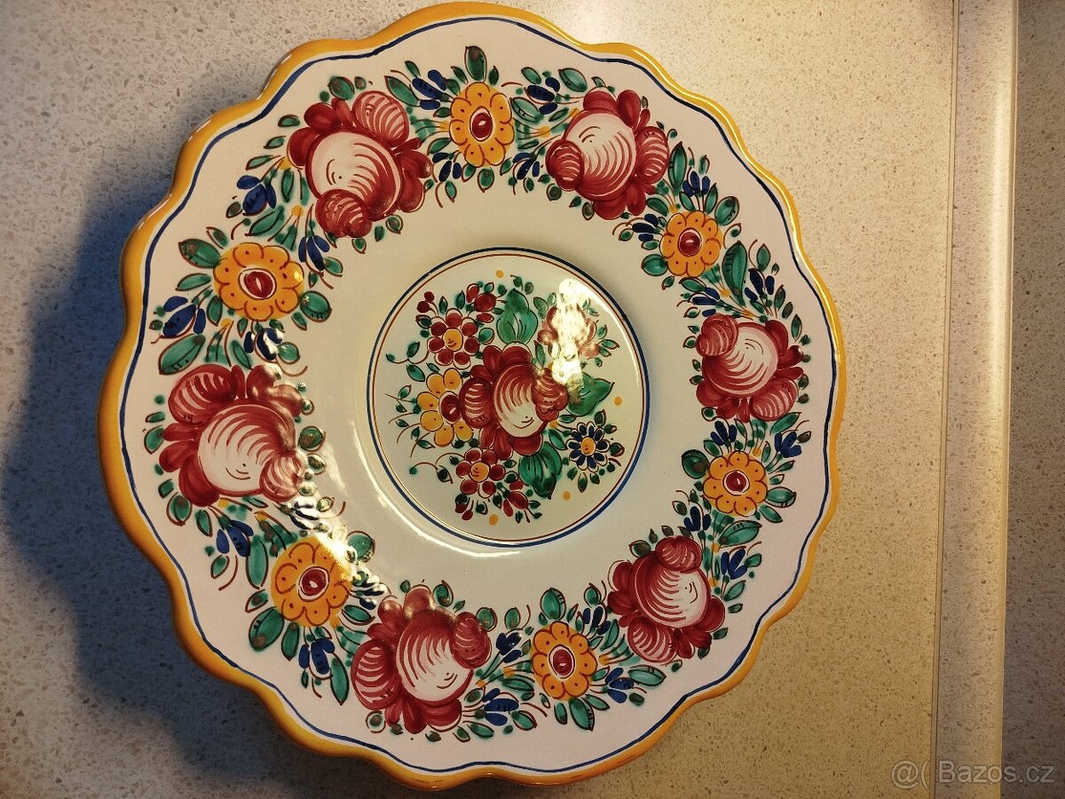 Tupeská keramika - talíř na zavěšení - 5