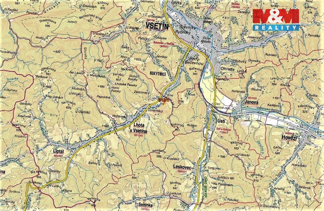 Prodej louky, 3766 m², Lhota u Vsetína - 5