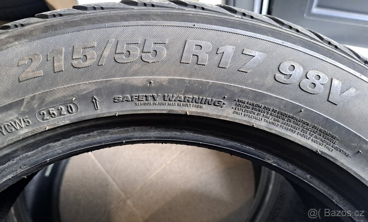 4x zimní pneu 215/55 r17 - 5