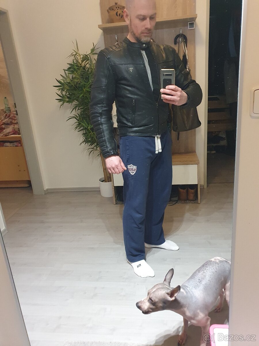 Motorkářská kožená bunda - 5