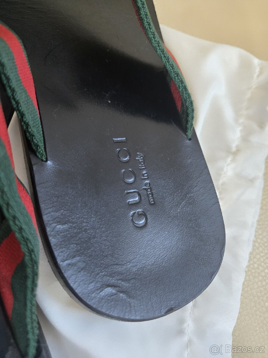 Gucci Mens Riviera Nero/Black sandal - 5