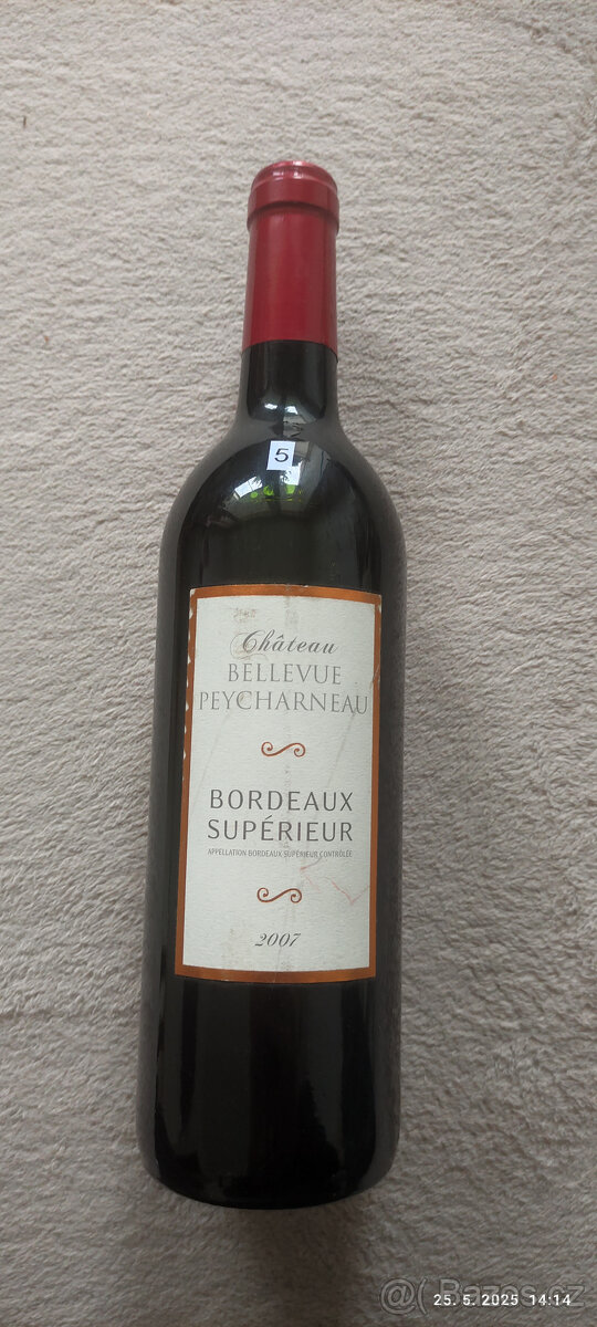 Zberatelske vína Bordeaux vid popis - 5