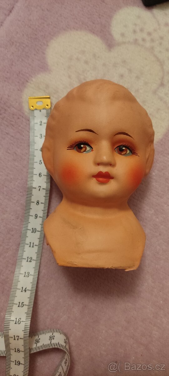 Starožitná panenka hlava - 5