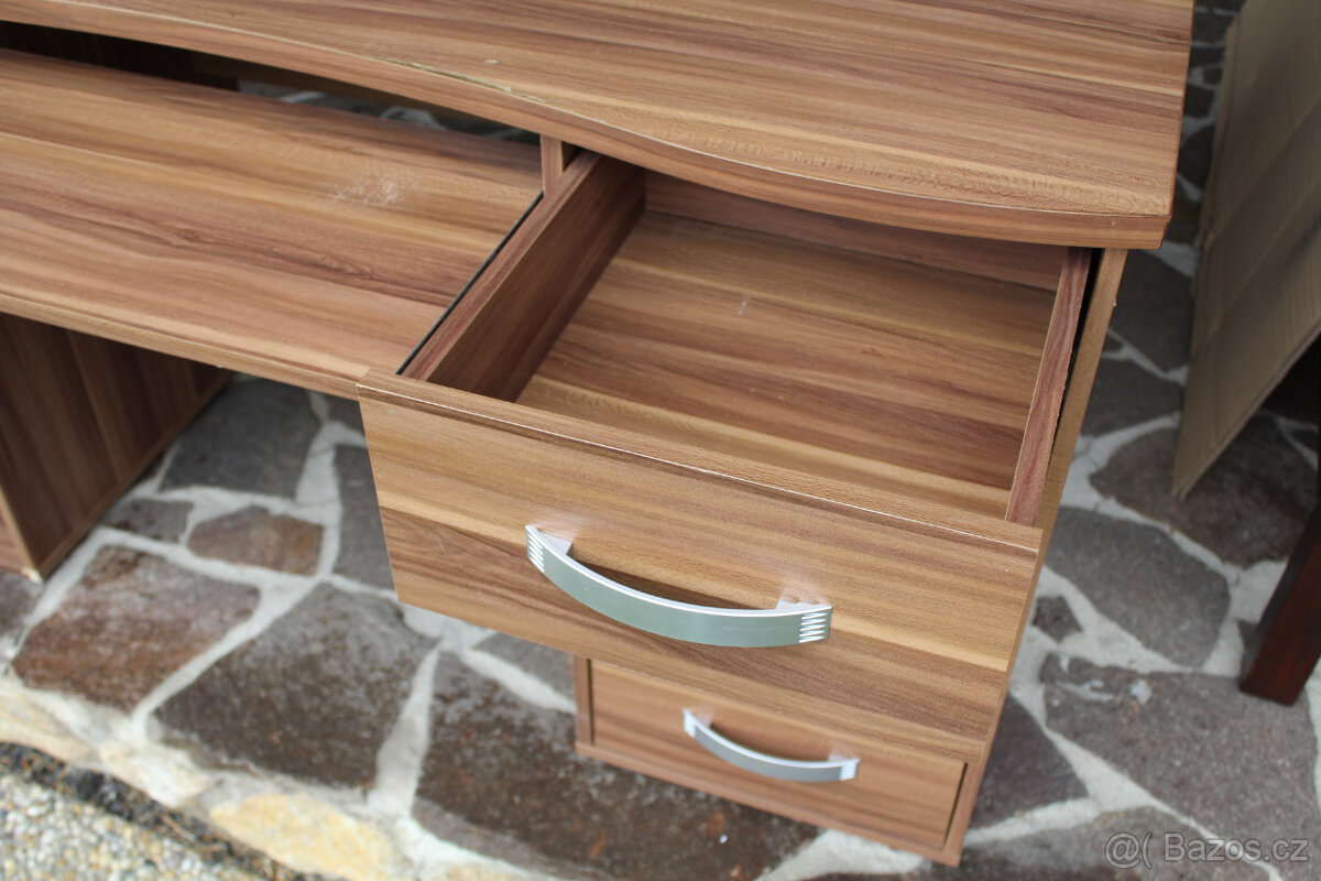 Psací stůl se 4 zásuvkami - 5