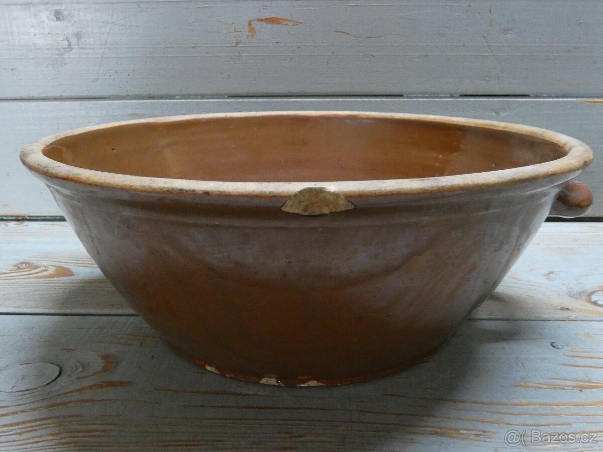 Starožitná mísa z kameniny - 5