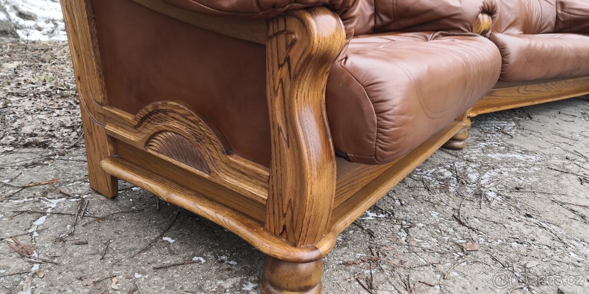 Kožená sedací souprava 3+2+1 - 5