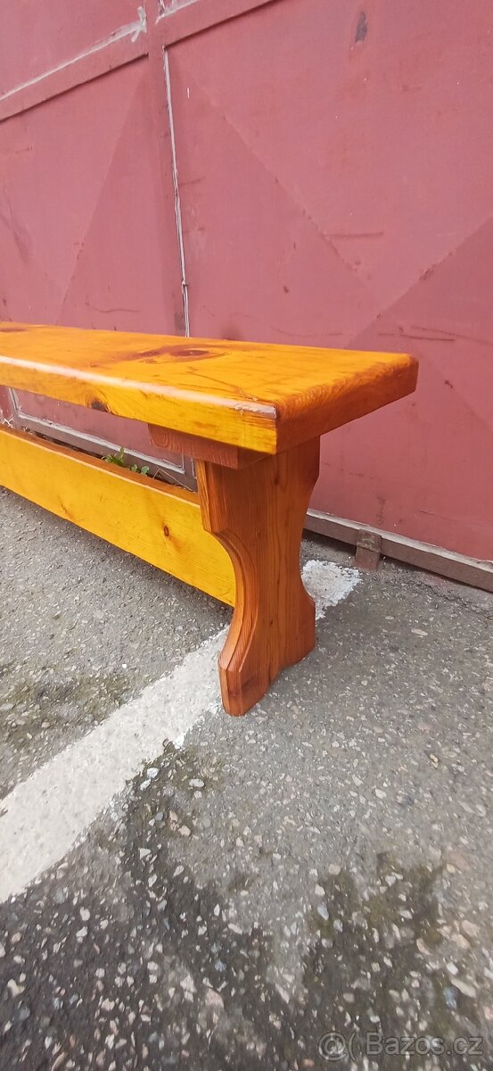 Dřevěná lavice masiv - 5