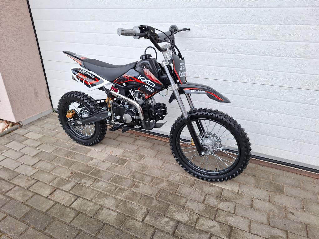 dirtbike pitbike 125ccm KXD 607 17/14 - červená - 5