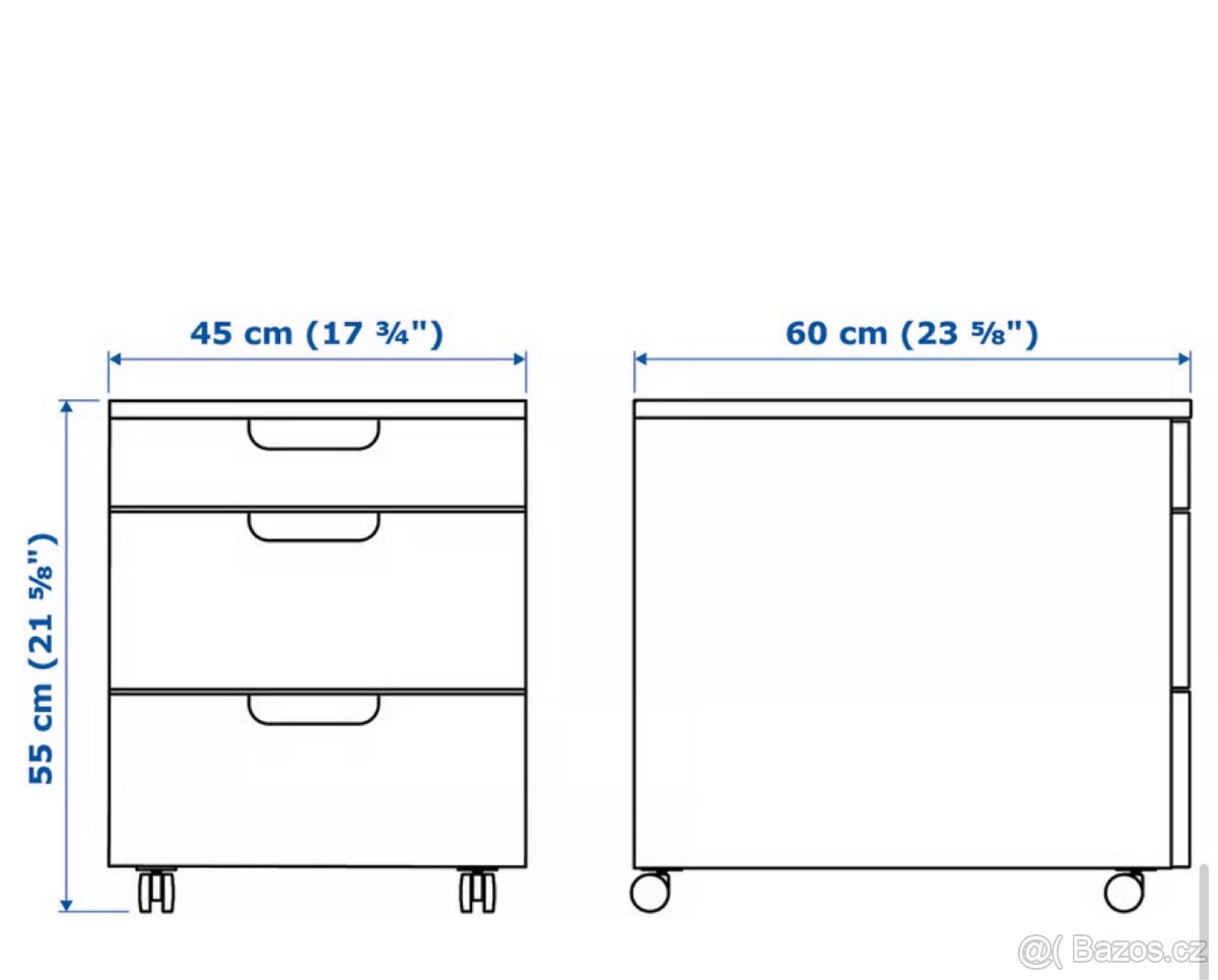IKEA Zásuvkový díl na kolečkách - 5