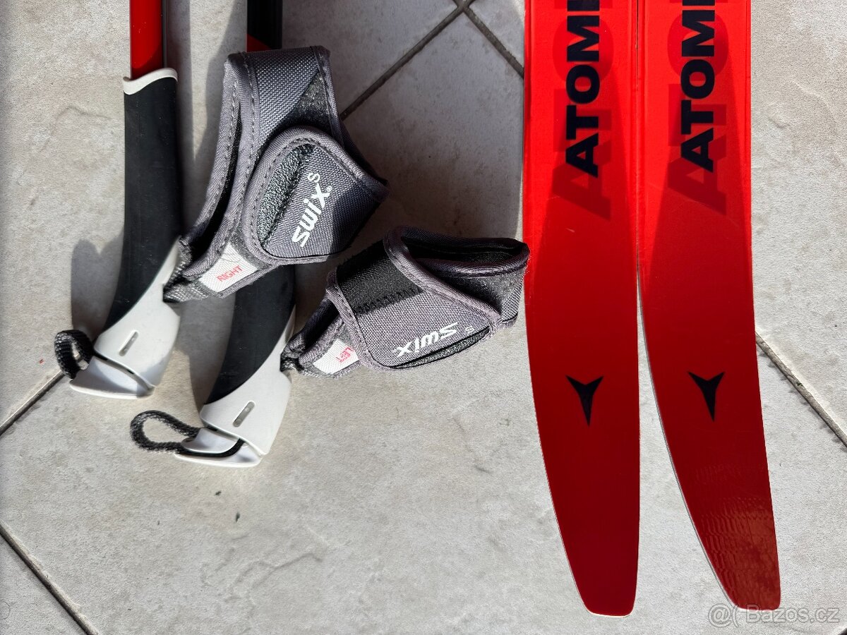 Dětské/JR klas. běžky Atomic Pro C2 Skintec 140cm+hole SWIX - 5