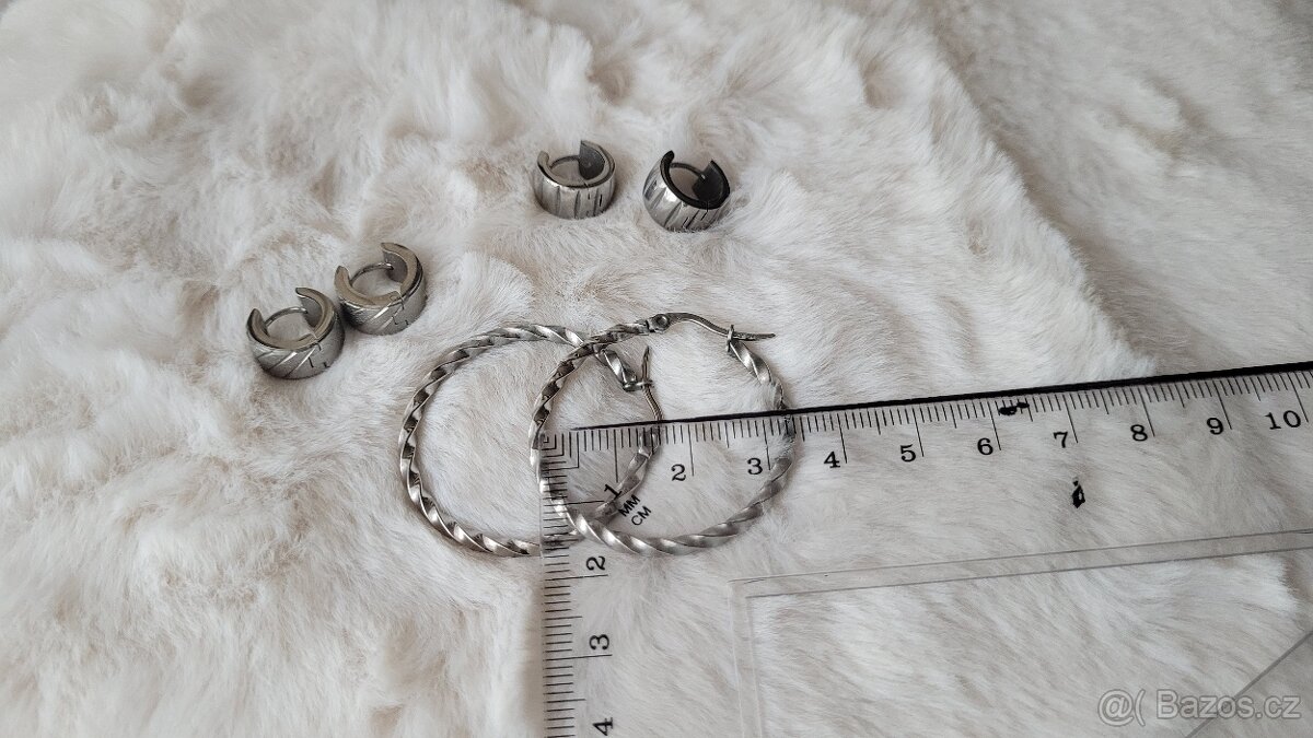 Náušnice - chirurgická ocel - 5