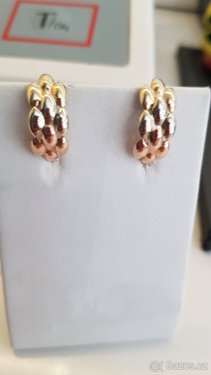 Náušnice zlaté 14k - 5