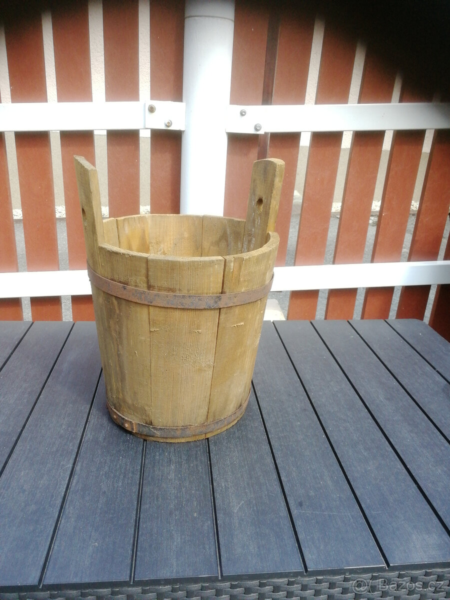 máselnice, lopata, škopík,necky,šlehač,retro termosky,mlýnky - 5