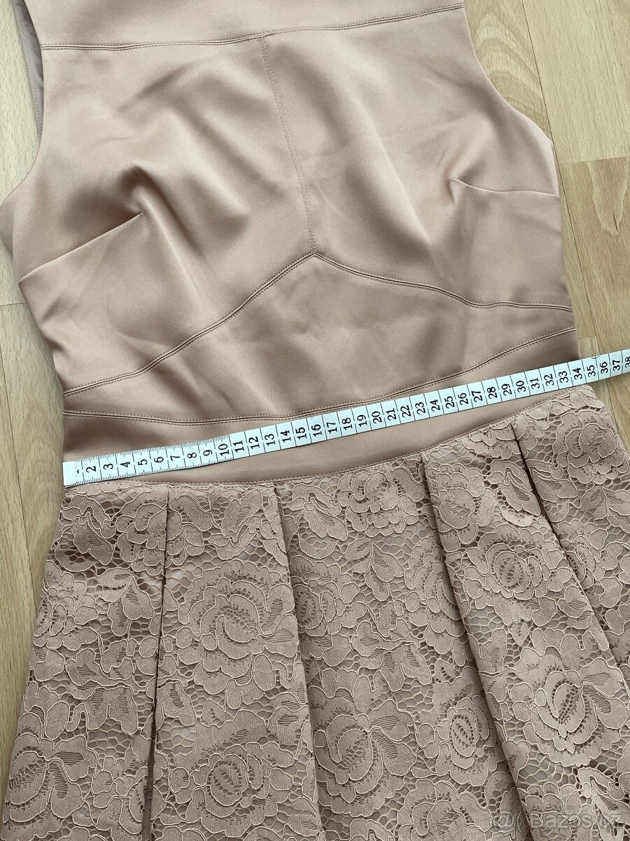 Nové béžové šaty Oasis vel. XS - 5